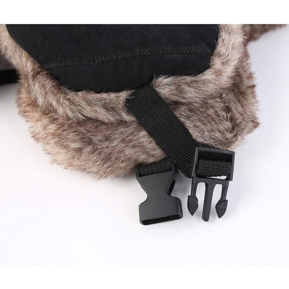 ⭐Men Trapper Hat Winter Russian Fur Hat Aviator Earflap Hat Windproof - Picture 5 of 6